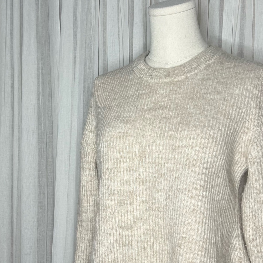 Cos Cream Crew Neck Sweater View 4